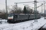 E189-105,E189-110 und E189-115 standen am 27.12.2010 in M�nchengladbach-Hbf abgestellt.