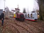 Eine Rote Feldbahn im RIM K�ln