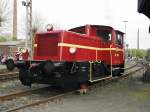 K�f 3 Posiert unter einem Stellwerk in Bochum Dahlhausen am 16.4.2011