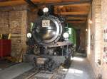 So sieht es aus wenn Feierabend im Museum in Asbach ist.Lok 53 stand am 13.6.10 im Lokschuppen in Asbach.