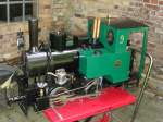 Dies ist eine 5 Zoll-Dampflok von Wolfgang Cl�ssner.Vorbild ist die Lok Nr.9 der Heisterbachertalbahn.Sie kann man immer im 2.Sonntag im Monat im Museum Asbach in Betrieb sehen...wenn man Gl�ck hat