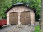 Der Lokschuppen der ehemaligen Br�ltalbahn oder auch Rhein-Sieg-Eisenbahn.Er dient heute als Museum.
