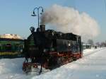99 1761-8 am 29.12.10. im Bahnhof von Radebeul. 