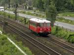 RSE VT25 w�hrend einer Sonderfahrt zwischen Beuel und Unkel in Bad Honnef am 23.7.2011