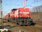 HGK DE72 mit einem Autozug in Gremberg am 29.1.2011